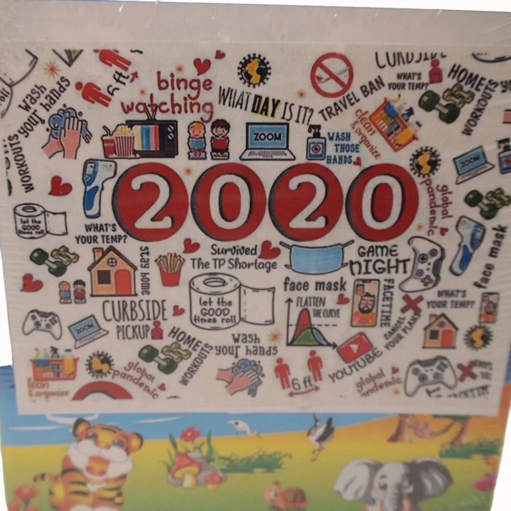 Year 2020 Jigsaw Puzzle 500 Pieces New Sealed 52x38cm Collage Art Gift - Picture 2 of 5